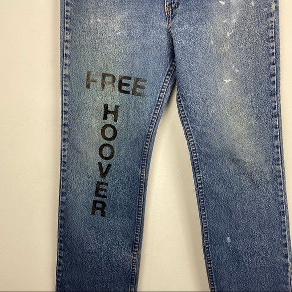 FREE HOOVER VINTAGE REPURPOSED LEVI’S JEANS - Picture 2 of 10